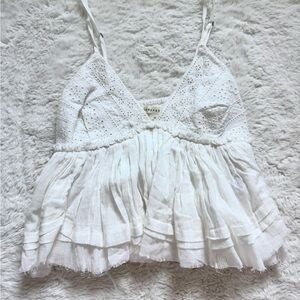 Aeropostale White Eyelet Camisole